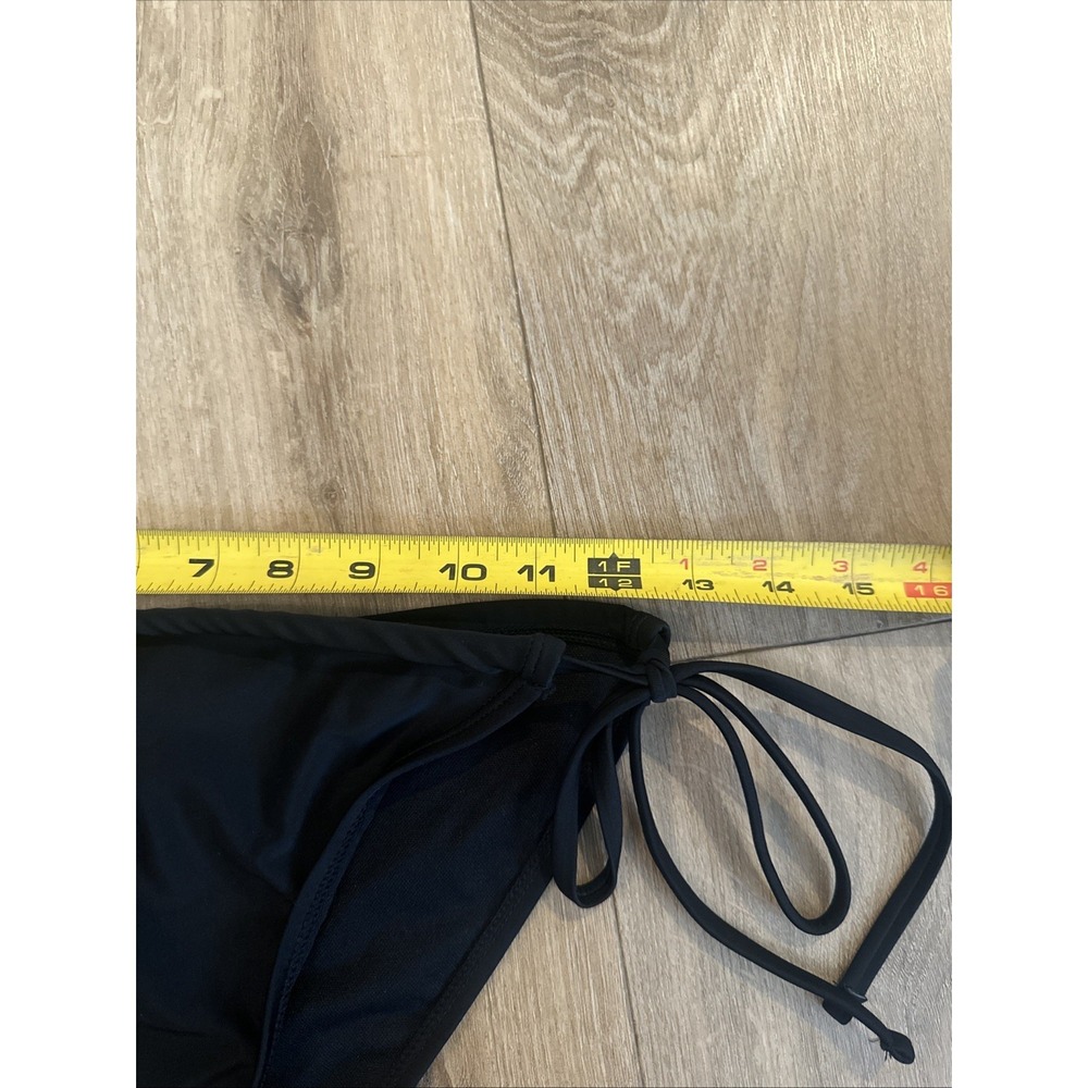 Cyn & Luca Women's Large Tie Bikini Black Swim Bottoms Sexy Beach NWT - Picture 5 of 6